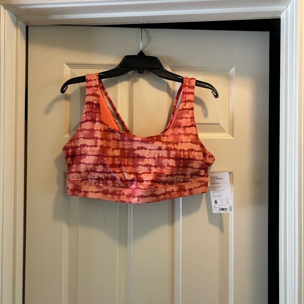 Athleta exhale printed bra, NWT size 2X